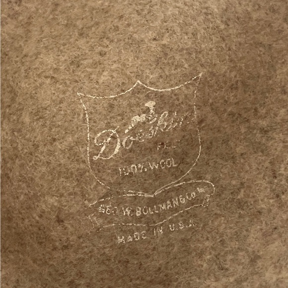 Geo W Bollman & Co Doeskin Women's Bowler Hat Felted Wool Ribbon - Picture 8 of 11